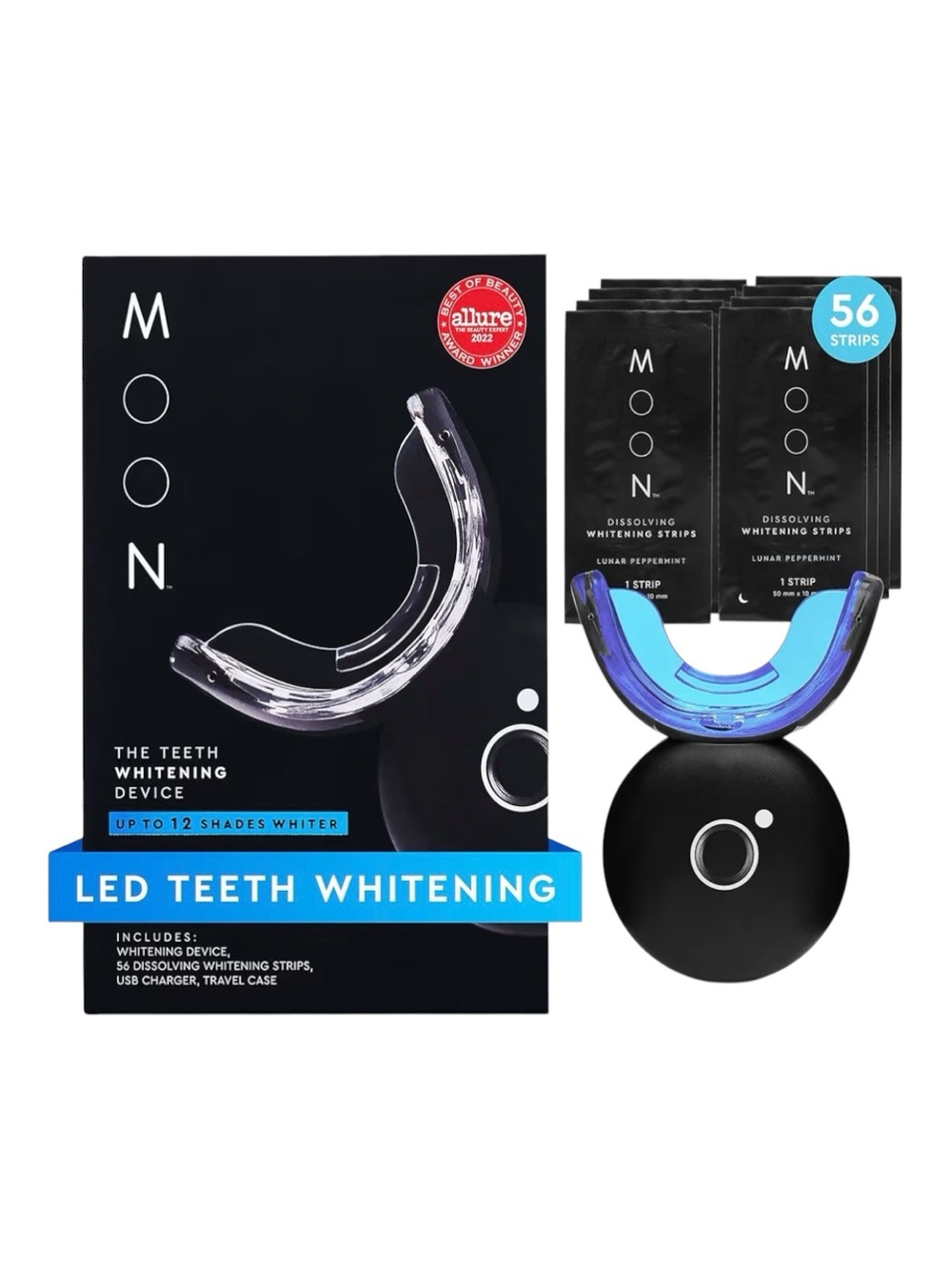 Moon The Teeth Whitening Device - Black with Clear Mouthpiece - Picture 1 of 5
